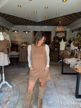 Lise Suede Romper