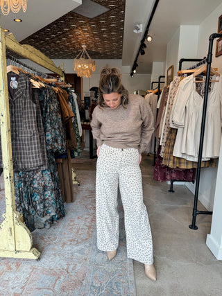 Frankie Floral Corduroy Pants