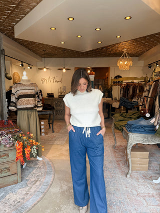 Whitney Wide Leg Denim Pant