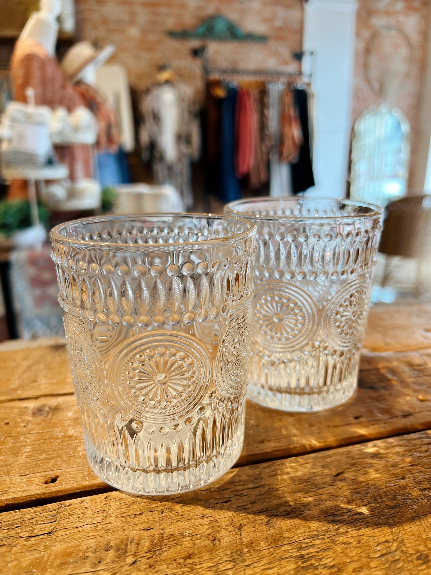 Vintage Inspired Drinking Glass Set