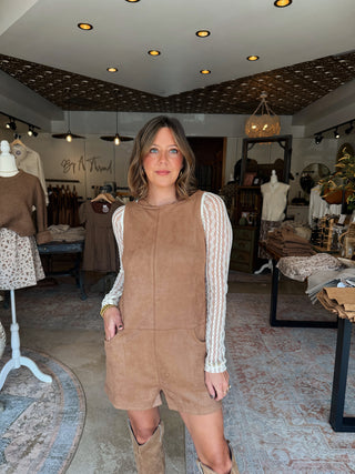Lise Suede Romper