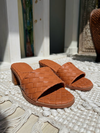 Riley Woven Heel Sandal