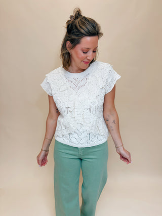 Belle Lace Sweater Top