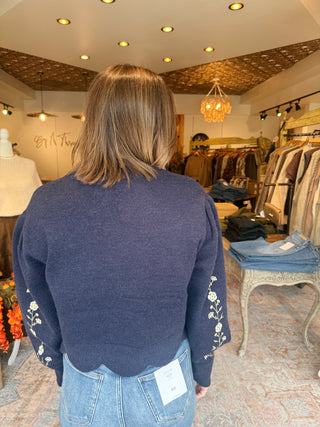Margaret Floral Embroidered Sweater