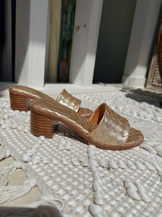 Riley Woven Heel Sandal