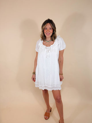 Bailey Eyelet Babydoll Dress