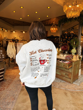 Hot Cocoa Recipe Sweatshirt