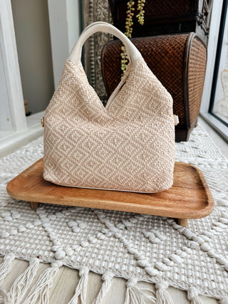 Cecily Woven Diamond Hobo