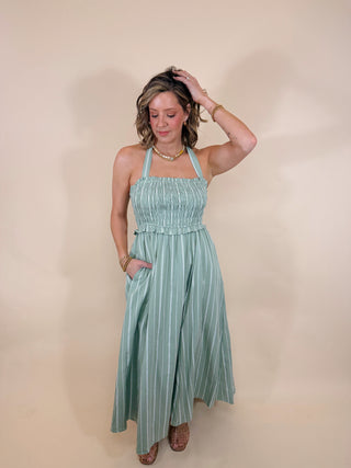 Naomi Halter Midi Dress