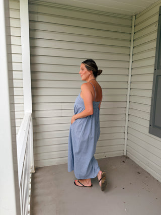 Eden Gingham midi Dress