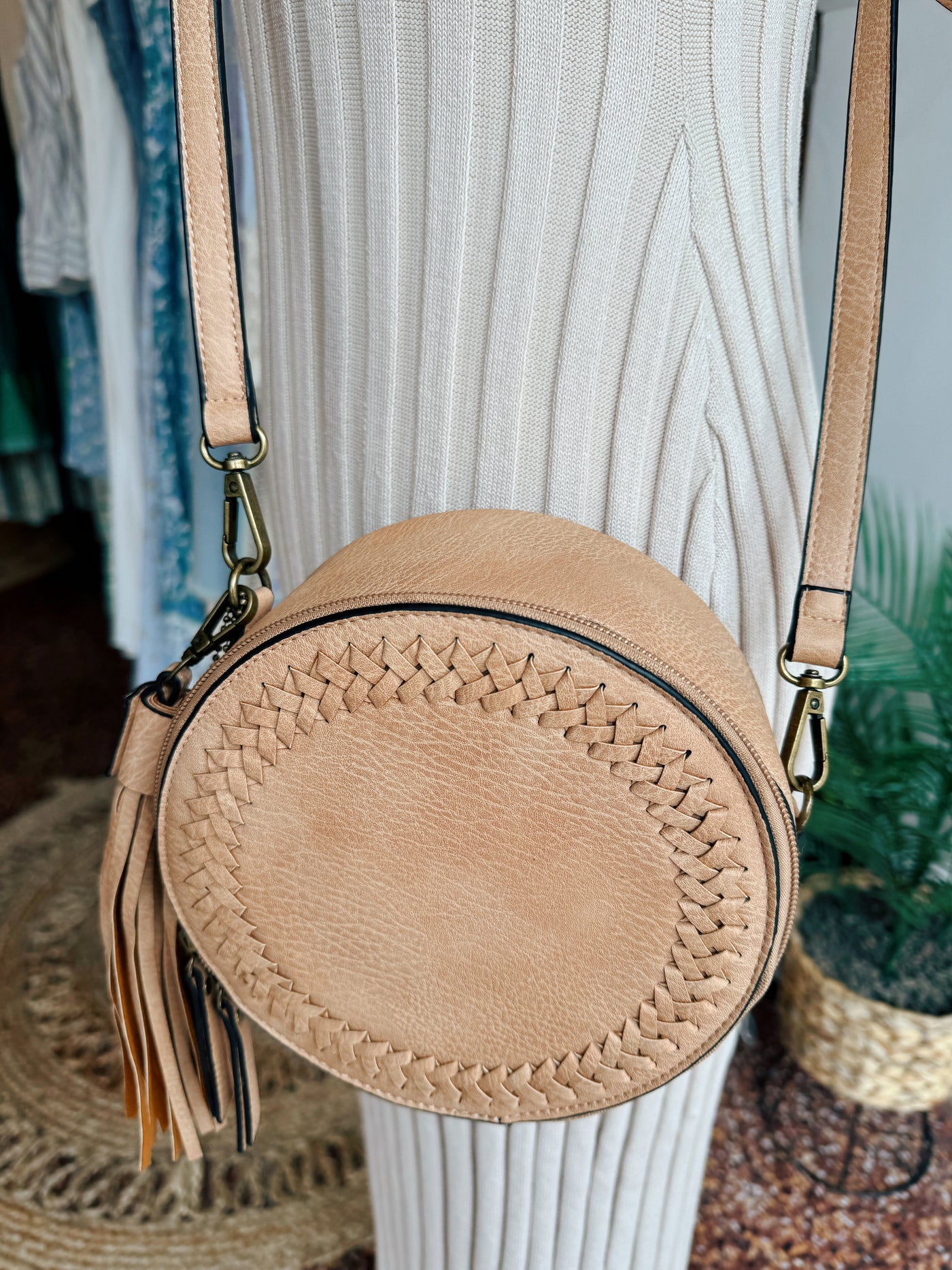 Amerie Round Crossbody Bag