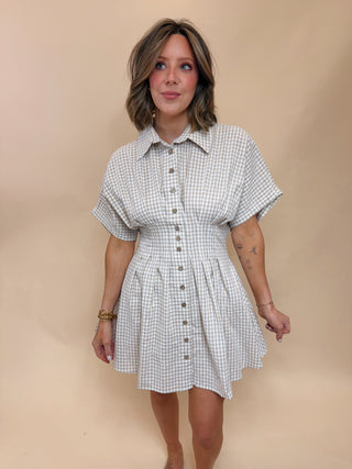 Louisa Gingham Mini Dress