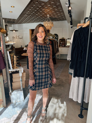 Poppy Plaid Mini Dress