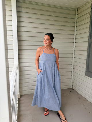 Eden Gingham midi Dress