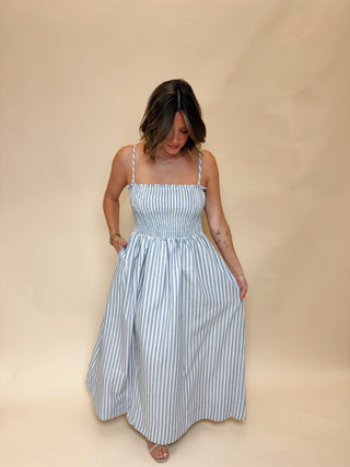 Winnie Striped Maxi Dress