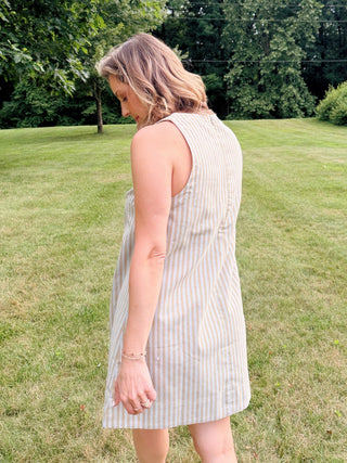 Lisa Striped Shift Dress
