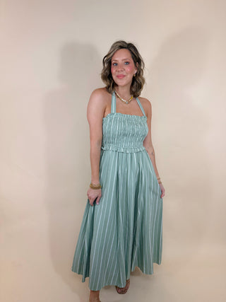 Naomi Halter Midi Dress