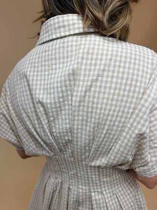 Louisa Gingham Mini Dress