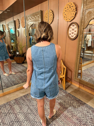 Aurelia Denim Romper