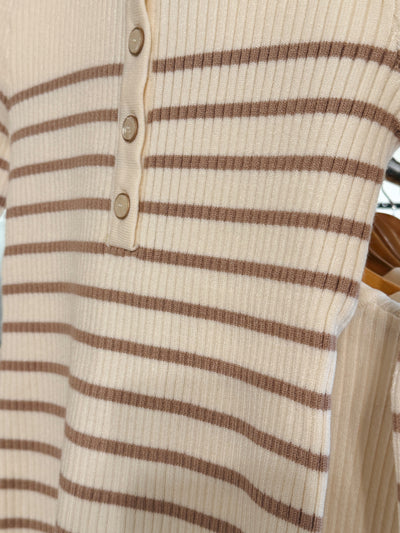 Tabitha Stripe Knit Top By A Thread Boutique SWEATERS-120 