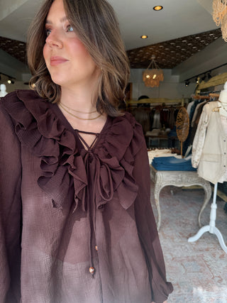 Francesca Ruffle Top