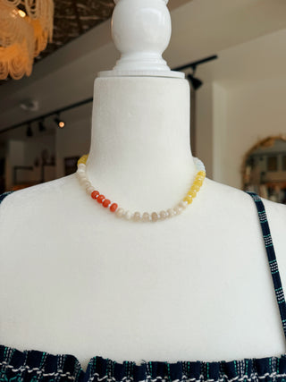 Natural Stone Beaded Necklace