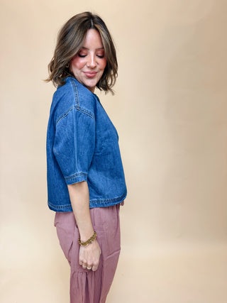 June Denim Top