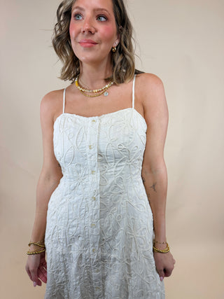 Angela Textured Midi Dress
