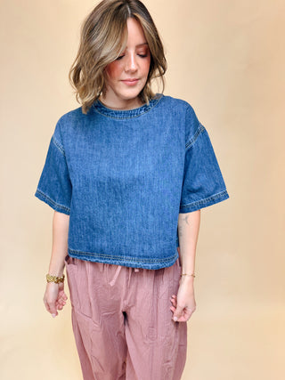 June Denim Top