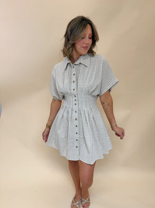 Louisa Gingham Mini Dress