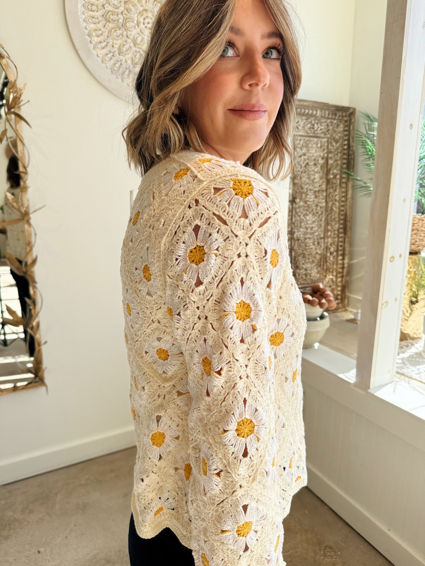 Emery Daisy Cardigan By A Thread Boutique SWEATERS-120 