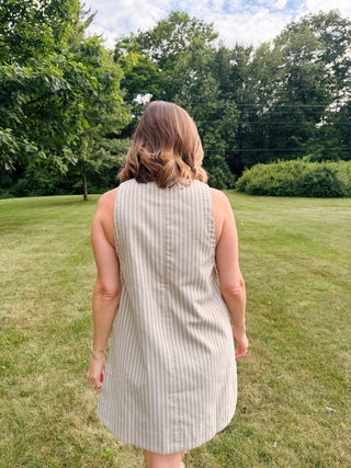 Lisa Striped Shift Dress