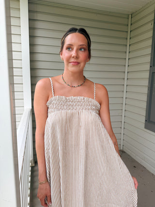 Grace Striped Maxi Dress