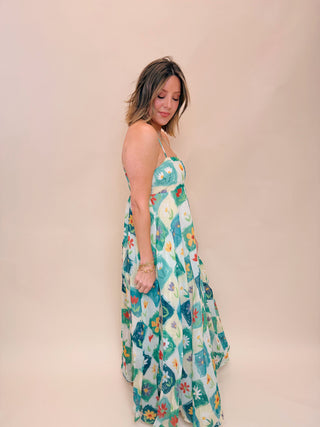 Livia Floral Print Maxi Dress