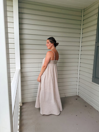 Grace Striped Maxi Dress