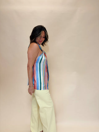 Valerie Striped Halter Top