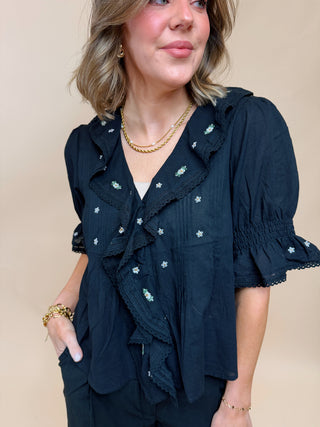 Darcy Embroidered Top