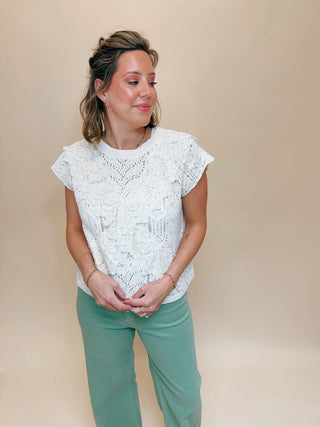 Belle Lace Sweater Top