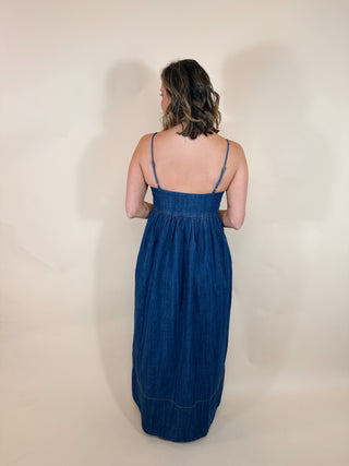 Edith Denim Midi Dress