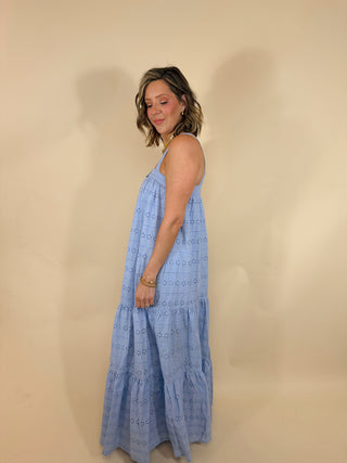 Sophia Eyelet Maxi Dress