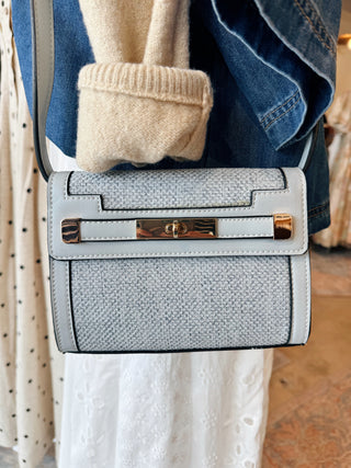 Etta Canvas Crossbody w/ Vegan Leather Accents