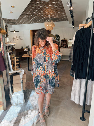 Charlie Patchwork Mini Dress