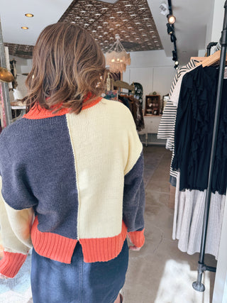 Lyric Color Block Sweater