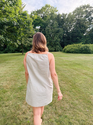 Sandy Gingham Cami Mini Dress