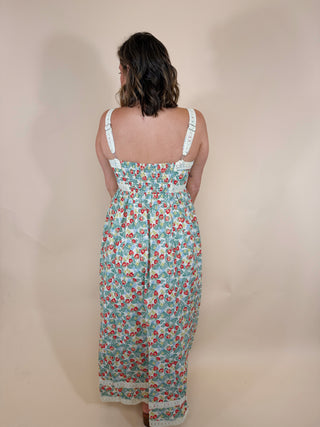 Mabel Strawberry Maxi Dress