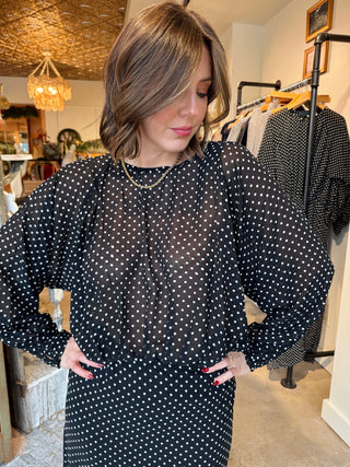 Penelope Polka Dot Maxi Dress