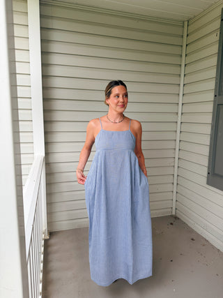 Eden Gingham midi Dress