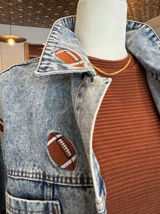 Nittany Football Denim Jacket