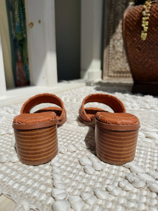 Riley Woven Heel Sandal