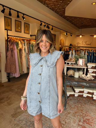Ember Denim Romper